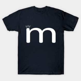 Letter M Lower Case Matching Group Alphabet T-Shirt